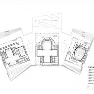 Second floor plan of Beijing Art Centre by Schmidt Hammer Lassen