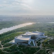 Swooping roofs of Beijing Art Centre evoke the site's granary history