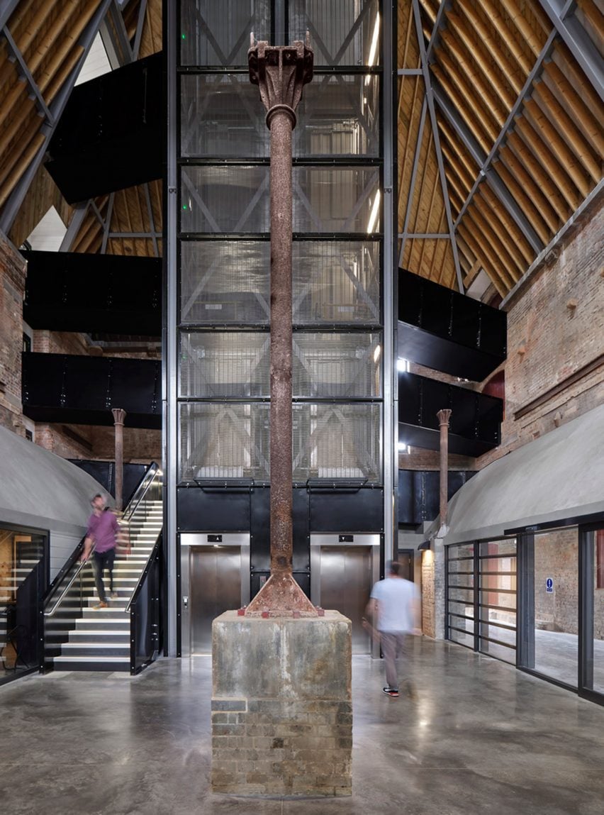 Interior of Shrewsbury Flaxmill Maltings by Feilden Clegg Bradley Studios