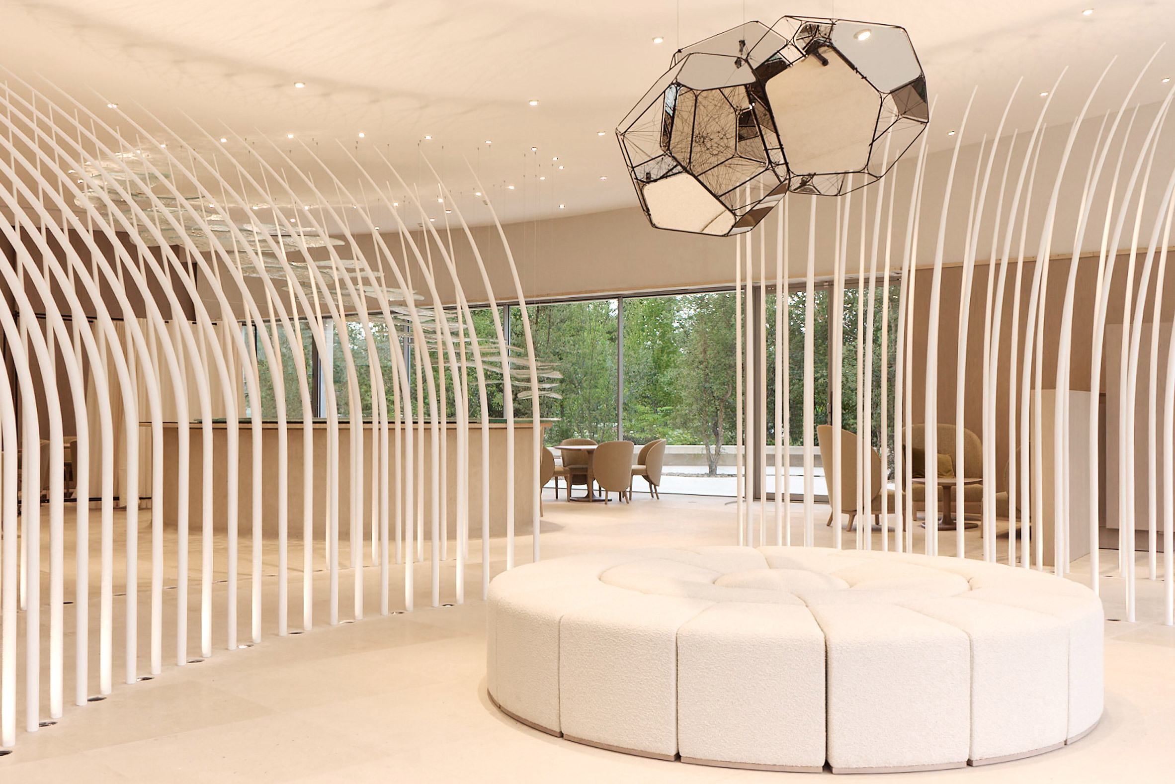 Interior view of Nicolas Ruinart Pavilion in Reims