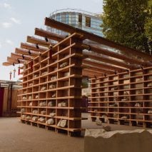 Off The Shelf Pavilion by Rio Kobayashi and Webb Yates at London Design Festival 2024