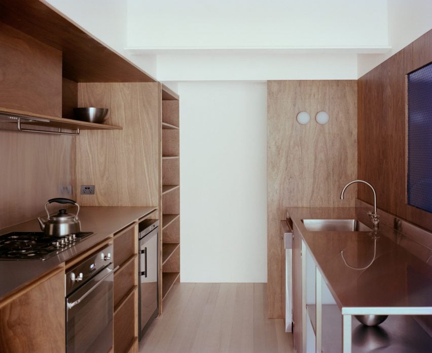 Timber and stainless steel kitchen