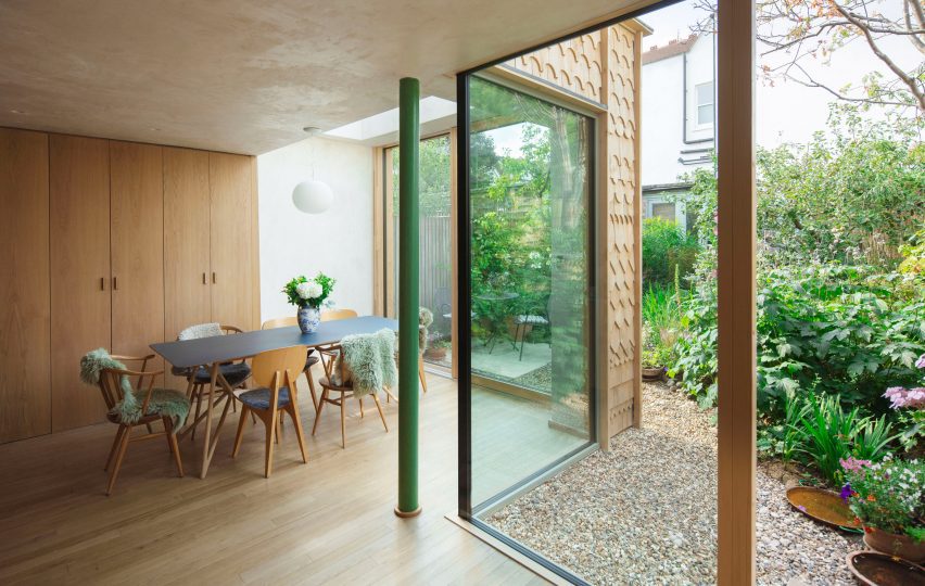 View of dining space within Gingerbread House by The DHaus Company