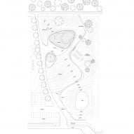 Site plan of Trekroner Church by Rorbaek og Moller Arkitekter