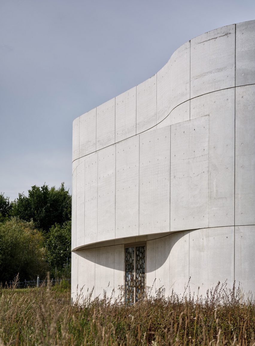 Exterior of Trekroner Church by Rorbaek og Moller Arkitekter