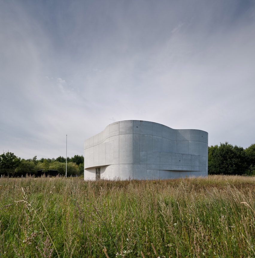 Exterior of Trekroner Church by Rorbaek og Moller Arkitekter