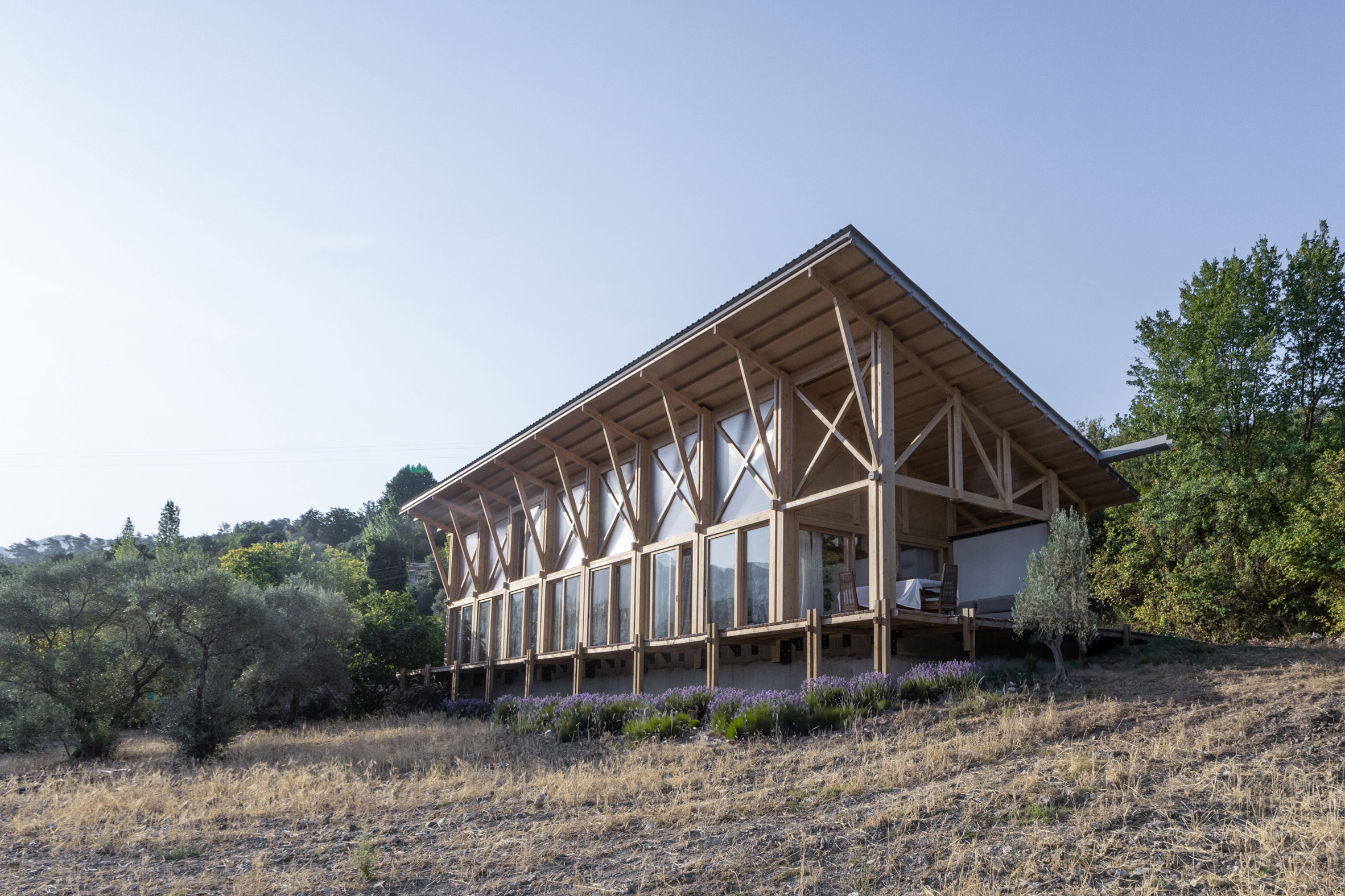 Stone and timber house in Turkey