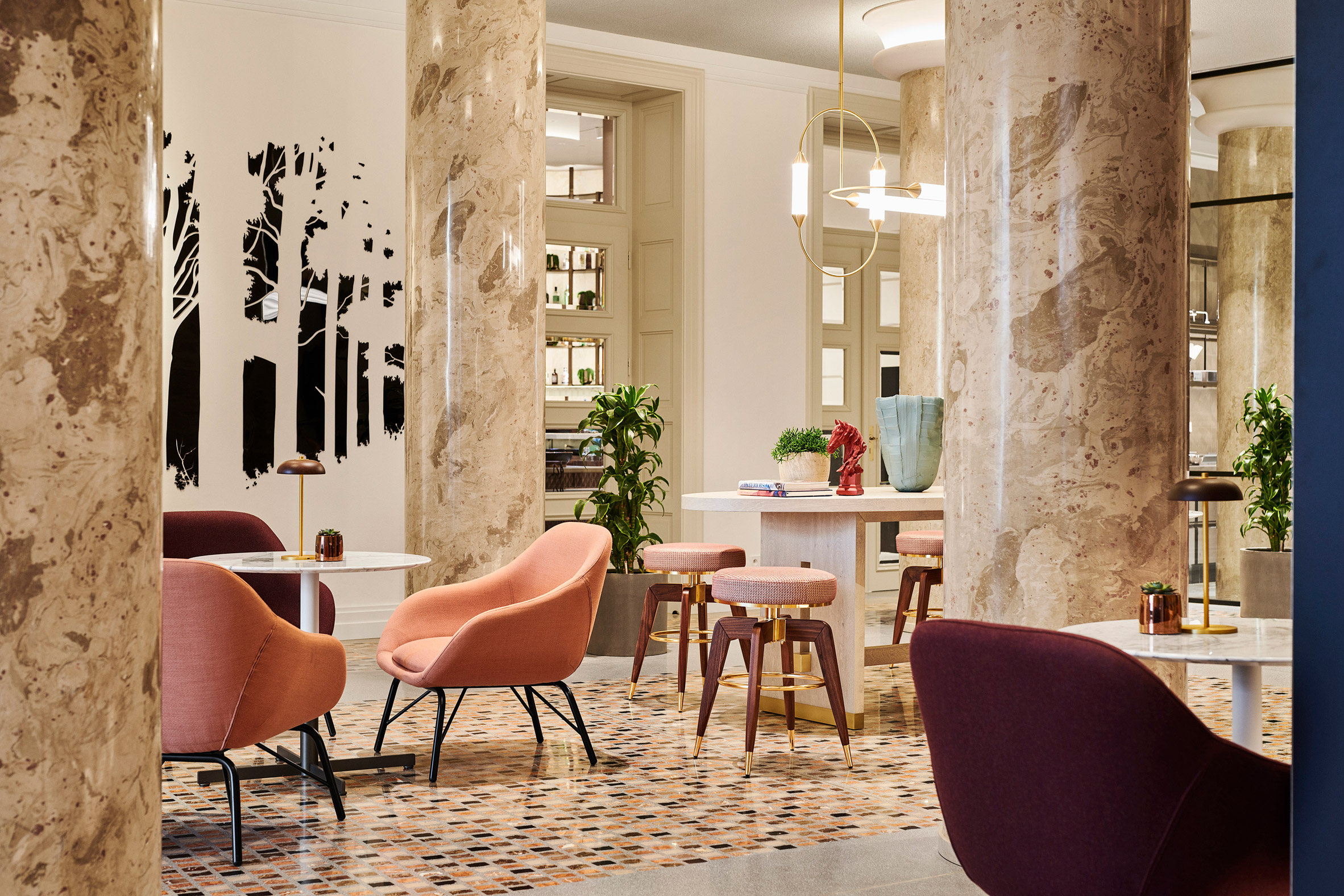 Hotel interior featuring furnishings by Viriato