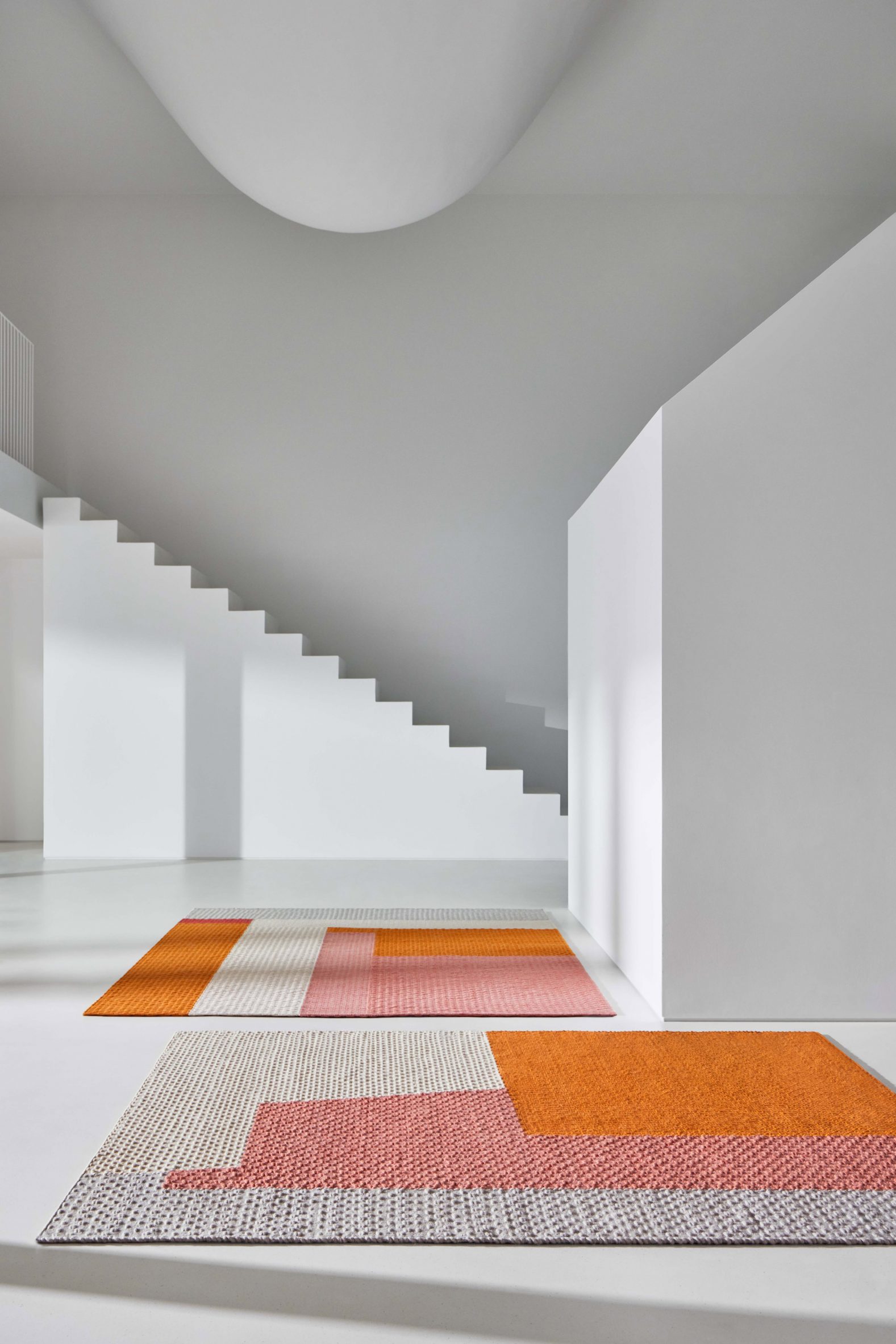 Weave rugs in orange