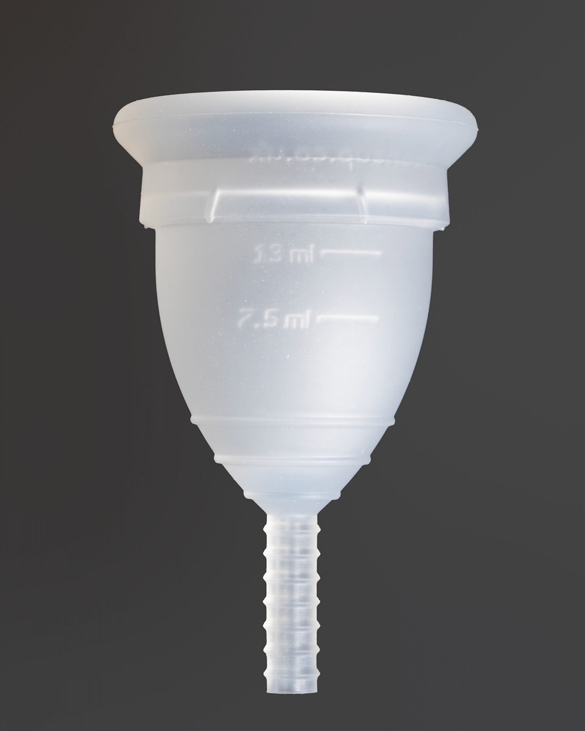 Menstrual cup, manufactured by Mooncup