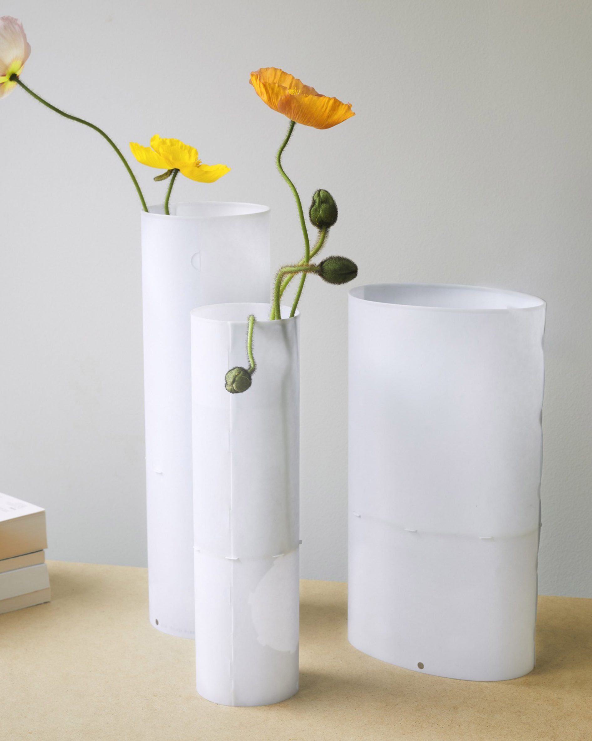 Dip beeswax paper vase, designed by Silvio Rebholz, from Pearson Lloyd's Well Made exhibition