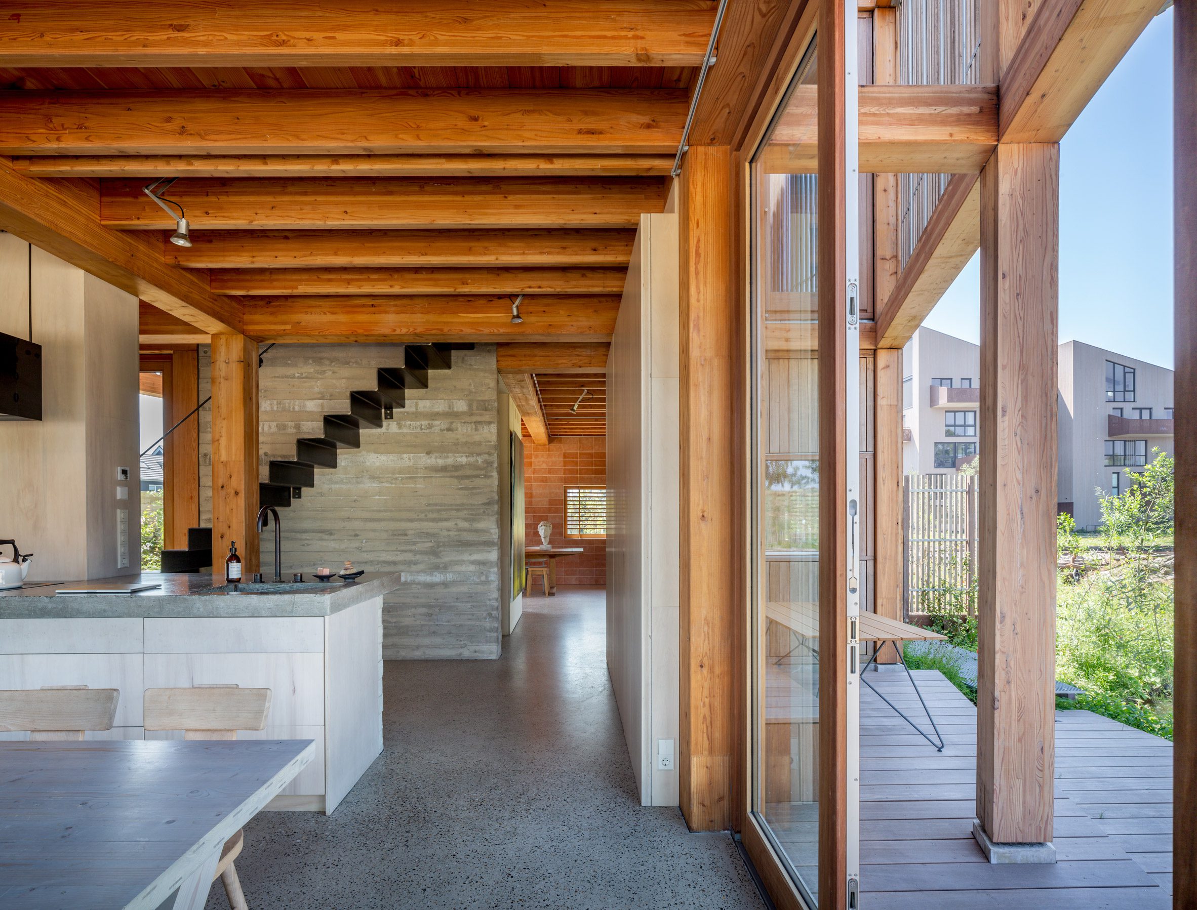 Wooden interior of Dutch house