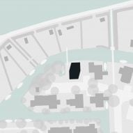 Site plan of Wooden House by Moke Architekten