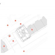 Site plan of the British Academy by Wright and Wright