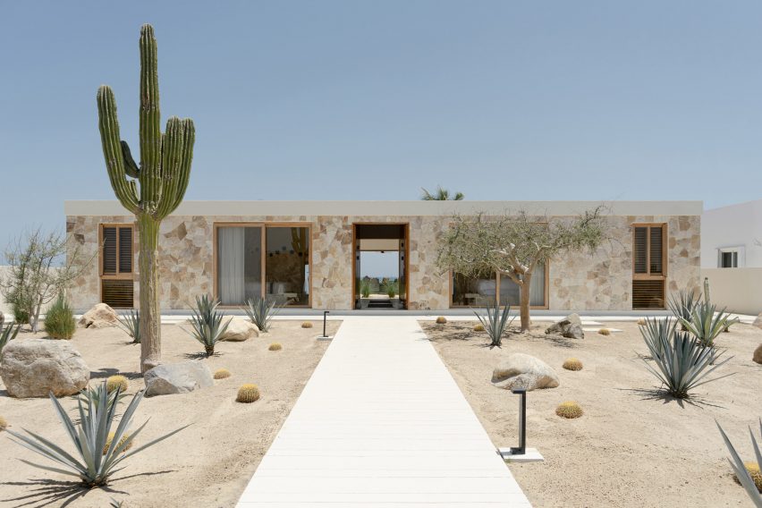 Exterior view of Casa Suna in Mexico 