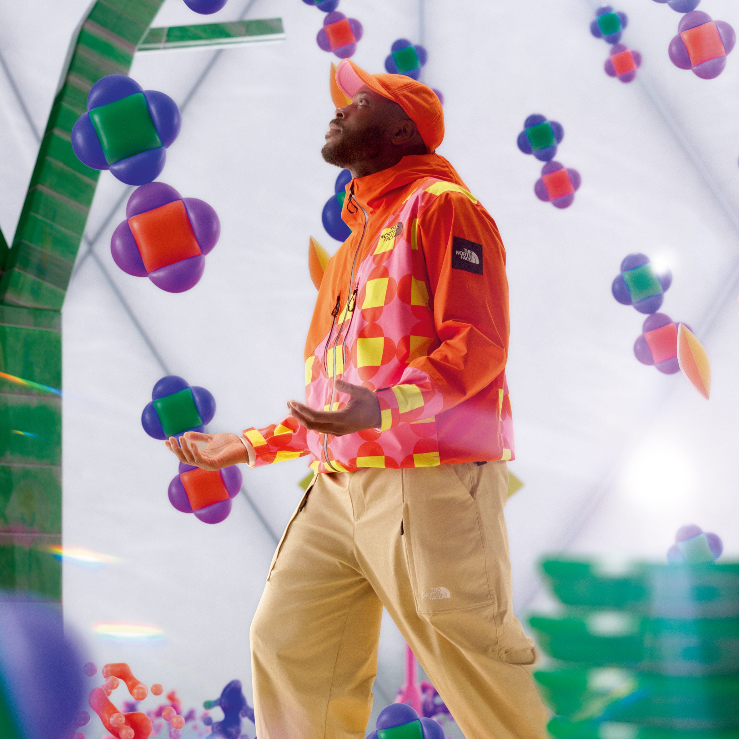 Yinka Ilori unveils colourful North Face jackets and fleeces