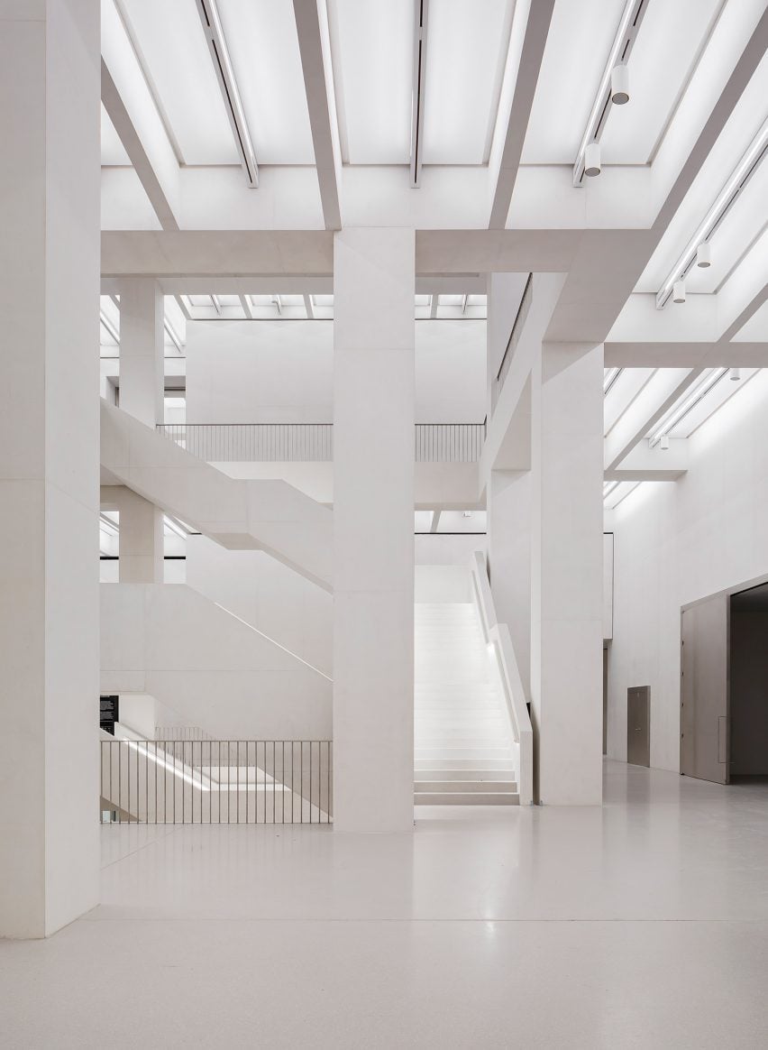 Staircase inside the Museum of Modern Art in Warsaw