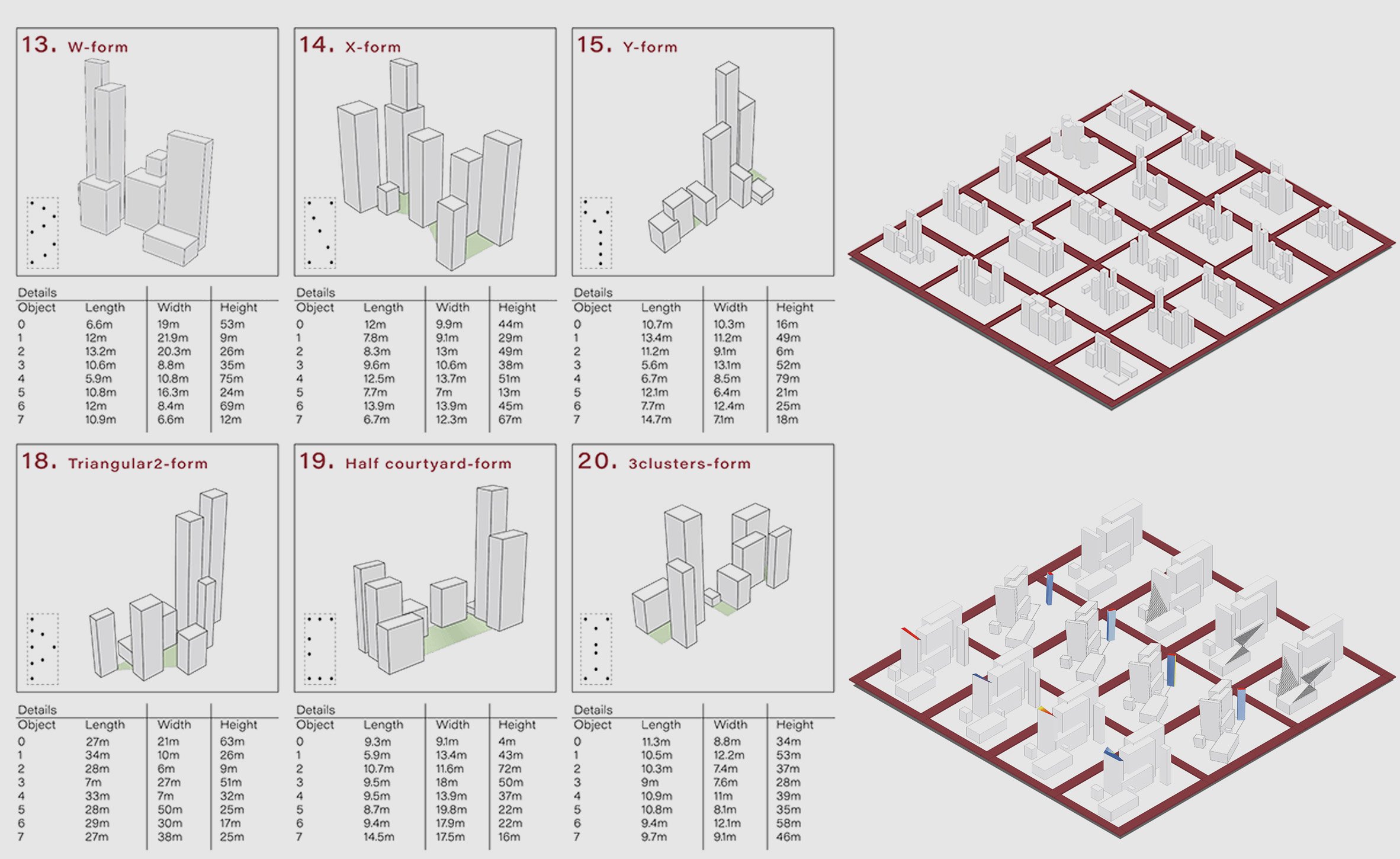 A series of graphs in tones of grey and red.