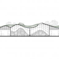 Section of Cocoon Pre-primary Extension by Andblack Studio