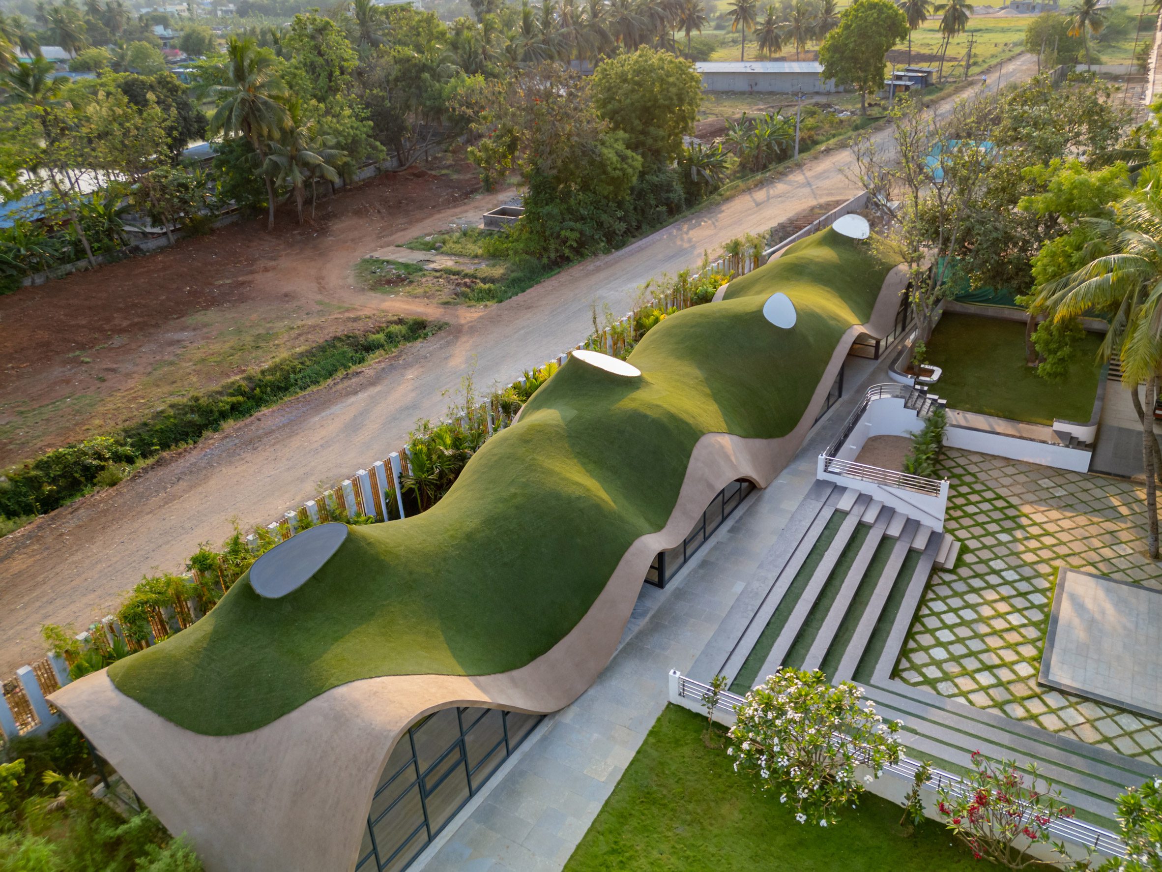 View above Cocoon Pre-primary Extension in India