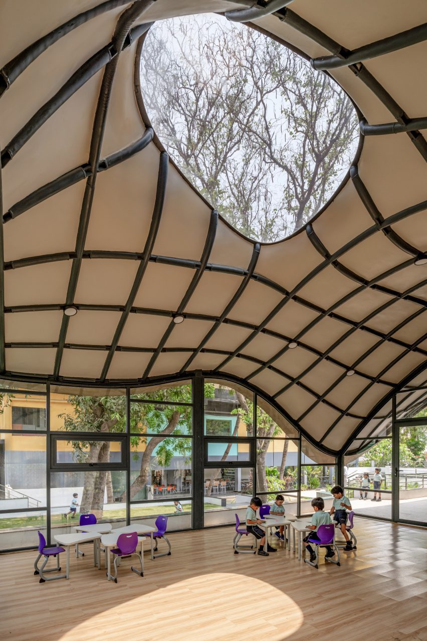 Classroom interior within Cocoon Pre-primary Extension in India