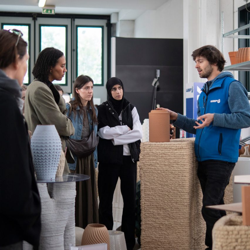 a photograph of architecture students