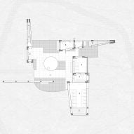 Plan of Qiaochengbei Park Visitor Centre by Atelier Xi