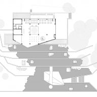 Floor plan of Quzika 1865 Winery Complex by PL-T Architecture Studio