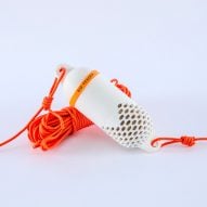 White and orange Bio-Fender by Rehan Petit