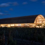 Visitor centre at Bodegas Faustino winery by Foster + Partners