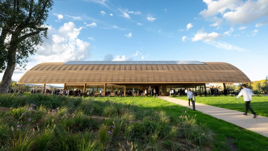 Visitor centre at Bodegas Faustino winery by Foster + Partners