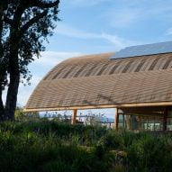 Visitor centre at Bodegas Faustino winery by Foster + Partners