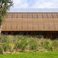 Visitor centre at Bodegas Faustino winery by Foster + Partners