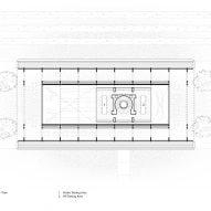 Mezzanine plan of visitor centre at Bodegas Faustino winery by Foster + Partners