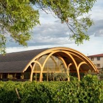 Visitor centre at Bodegas Faustino winery by Foster + Partners