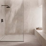 Casalgrande Padana's Aquatio collection makes porcelain stoneware "the true star of the bathroom"