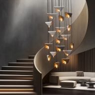 Flight cluster chandelier by Naaya Studio