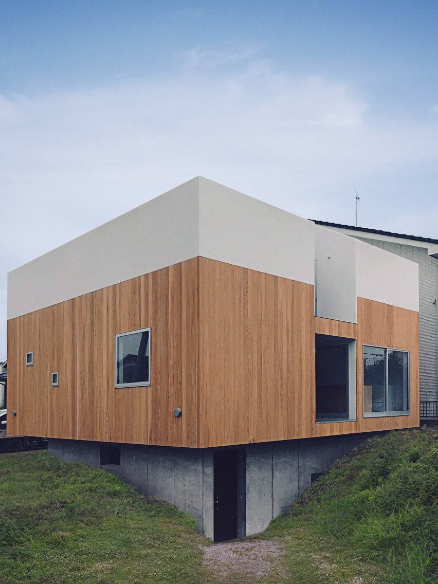 Angled view of Kumagaya House by Chop + Archi