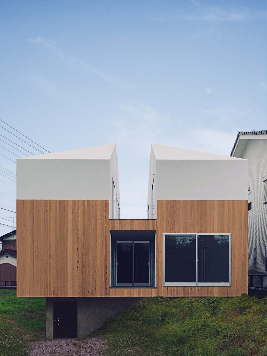 Side view of Japanese home