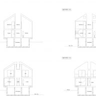 Sections Kumagaya House by Chop + Archi