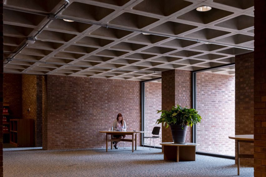 Interior of brick library