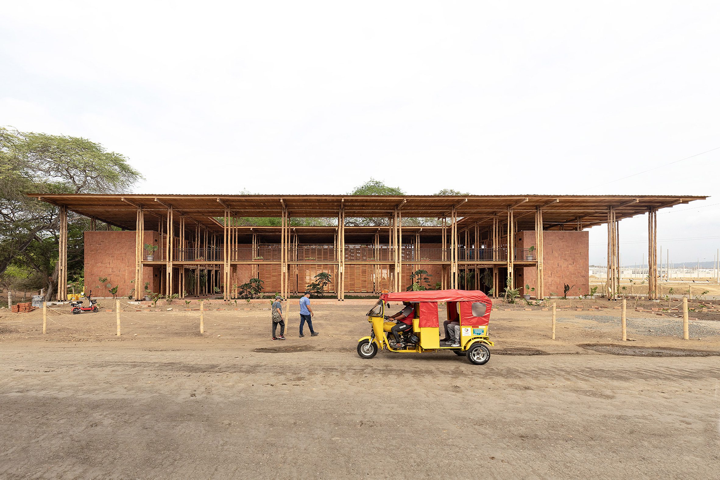 A brick building in Ecuador 