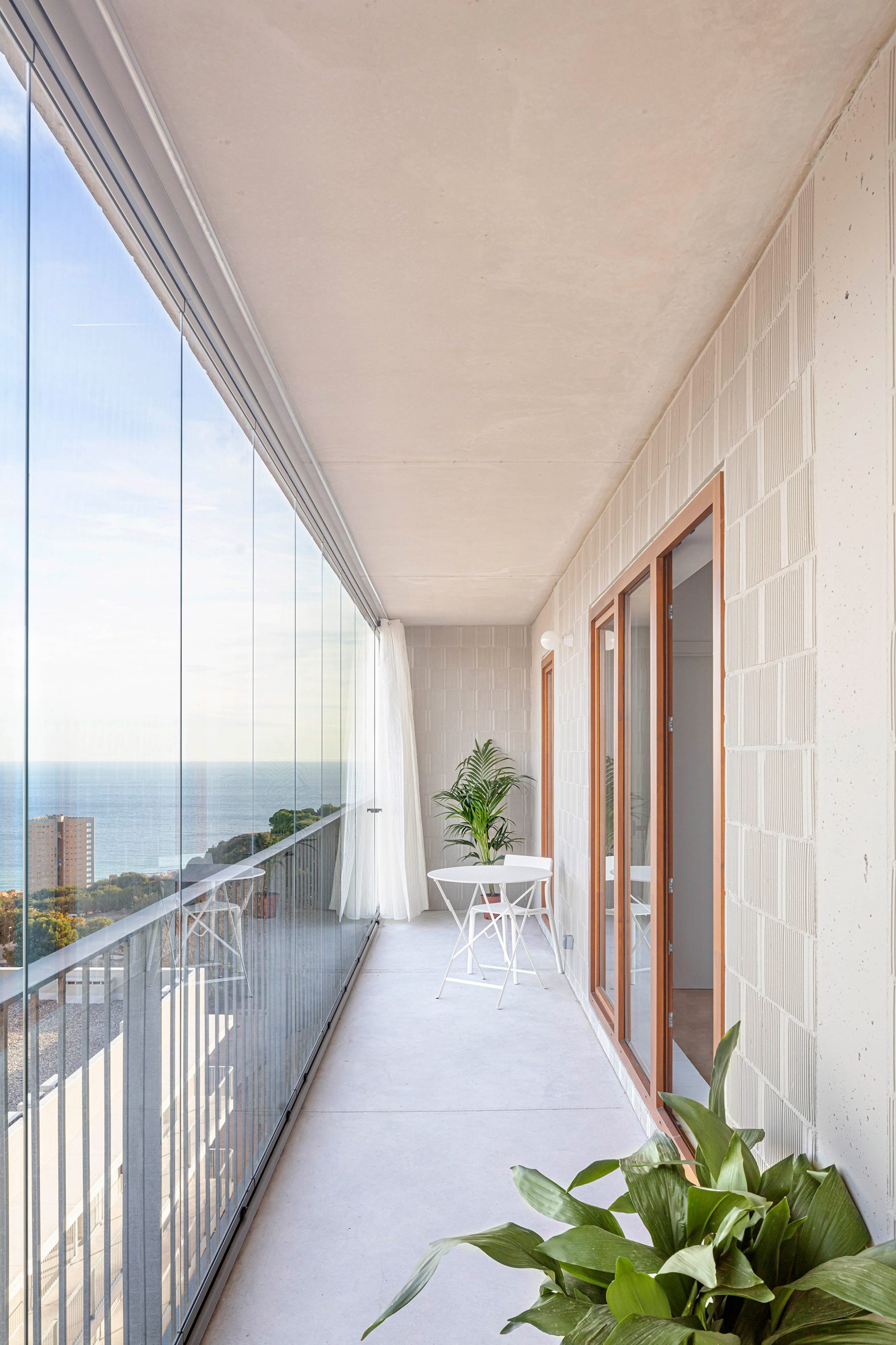 Balcony with sea view