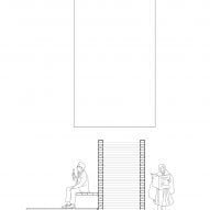 Detail drawing of Temporary Storage Garden pavilion by Semester Studio