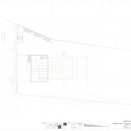 Roof plan of Colien House by Alvaro Siza