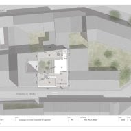 Site plan of Yama-Tani by Kengo Kuma & Associates