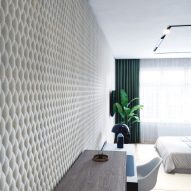 Emboss acoustic wall panel by Zintra Acoustic