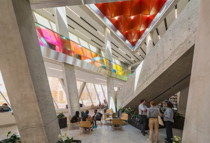 Staircases in lobby