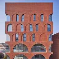 Arched brick openings enliven mixed-use block in Seoul by Sosu Architects