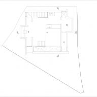 Plan of House in Kyobate by Fujiwaramuro Architects